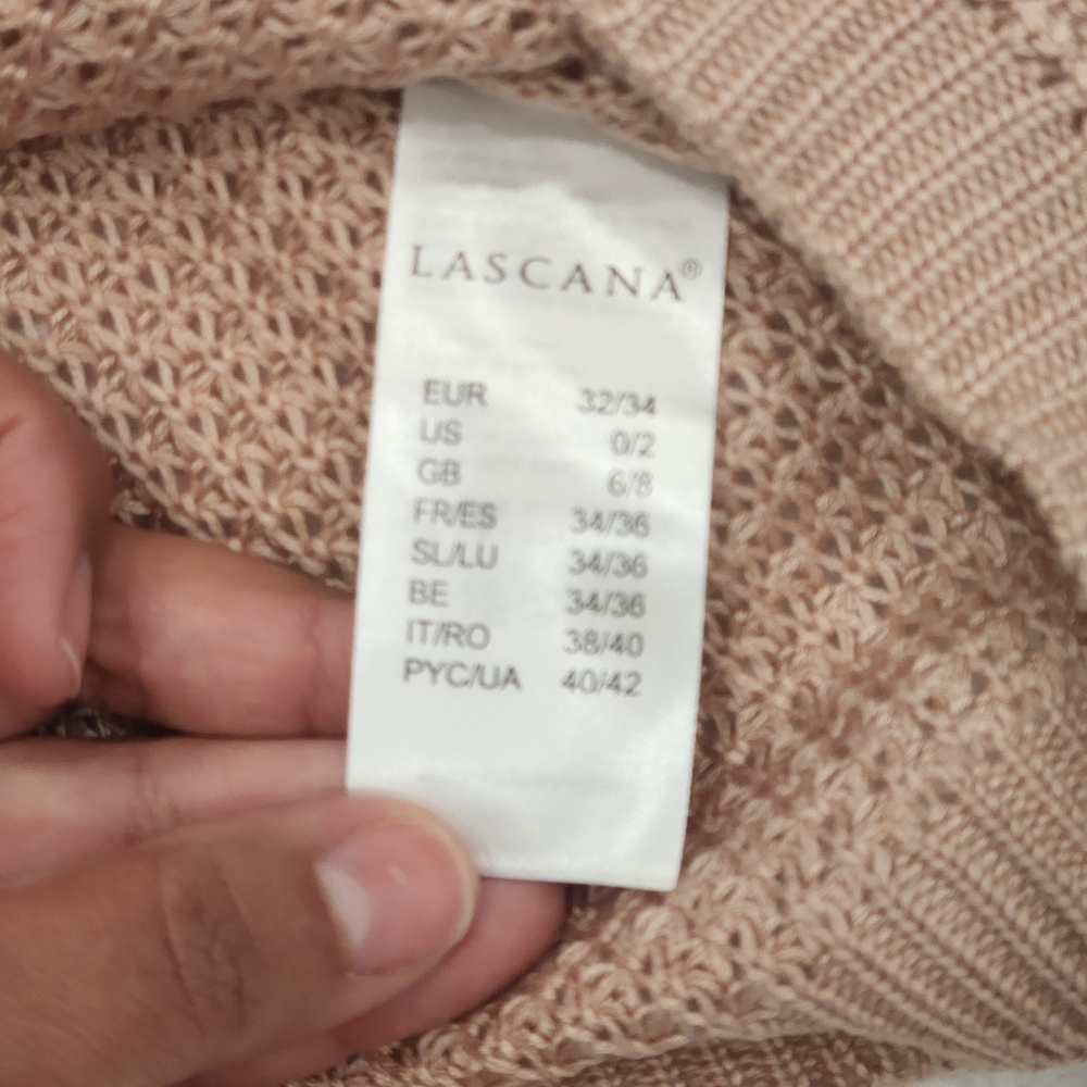 Lascana Off-the-Shoulder Tan Sweater - Picture 5 of 6